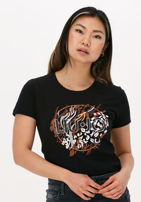 Zwarte LIU JO T-shirt ECS T-SHIRT MODA M/C - large