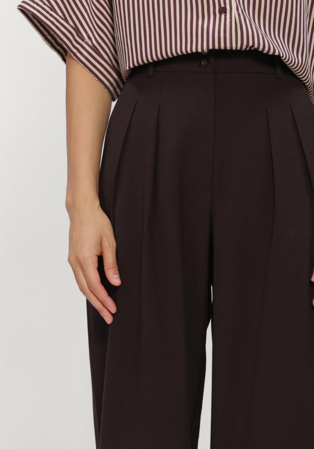 Bruine FIVEUNITS Wijde broek KAREN 285 - large