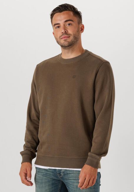 Bruine CAST IRON Trui REGULAR FIT TWILL - large