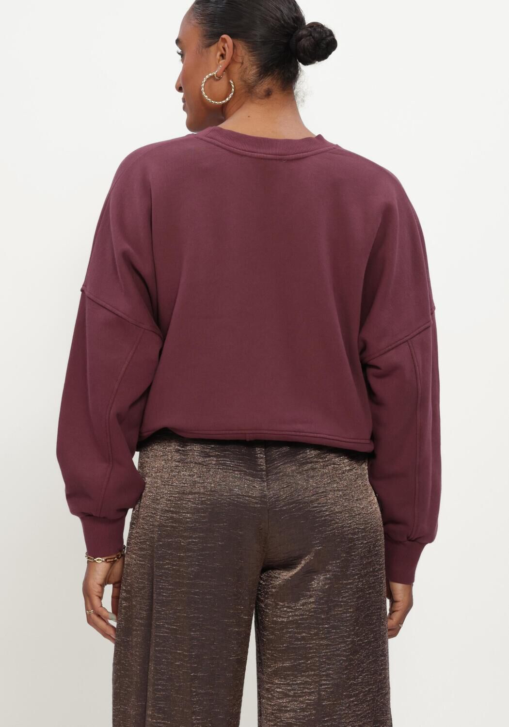 Bordeaux BY-BAR Sweater MALYN LOGO SWEATER - large