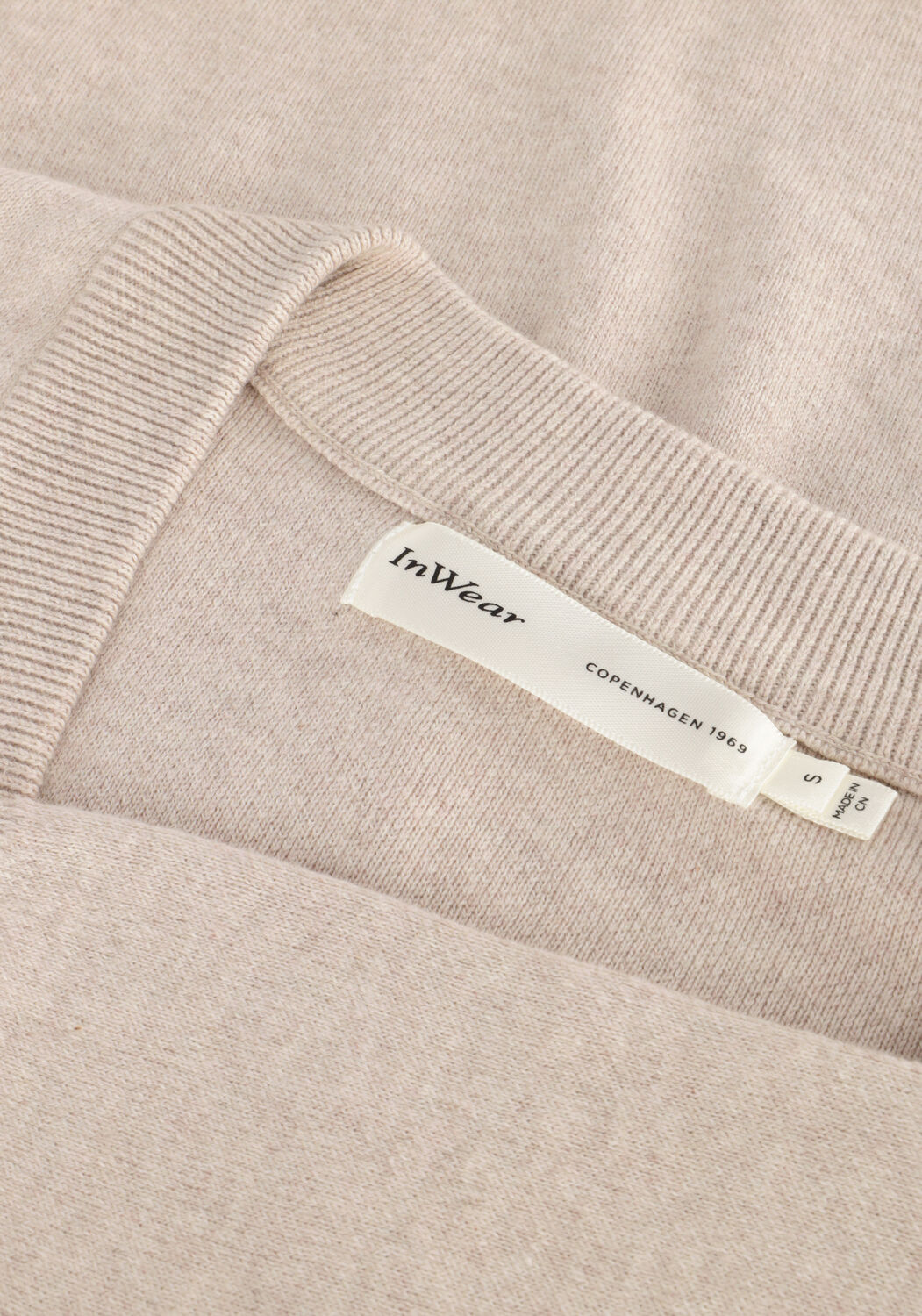 Taupe INWEAR Trui FOSTERIW V-NECK - large