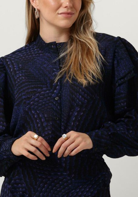 Donkerblauwe ALIX THE LABEL Blouses GRAPHIC RAFFLE BLOUSE - large
