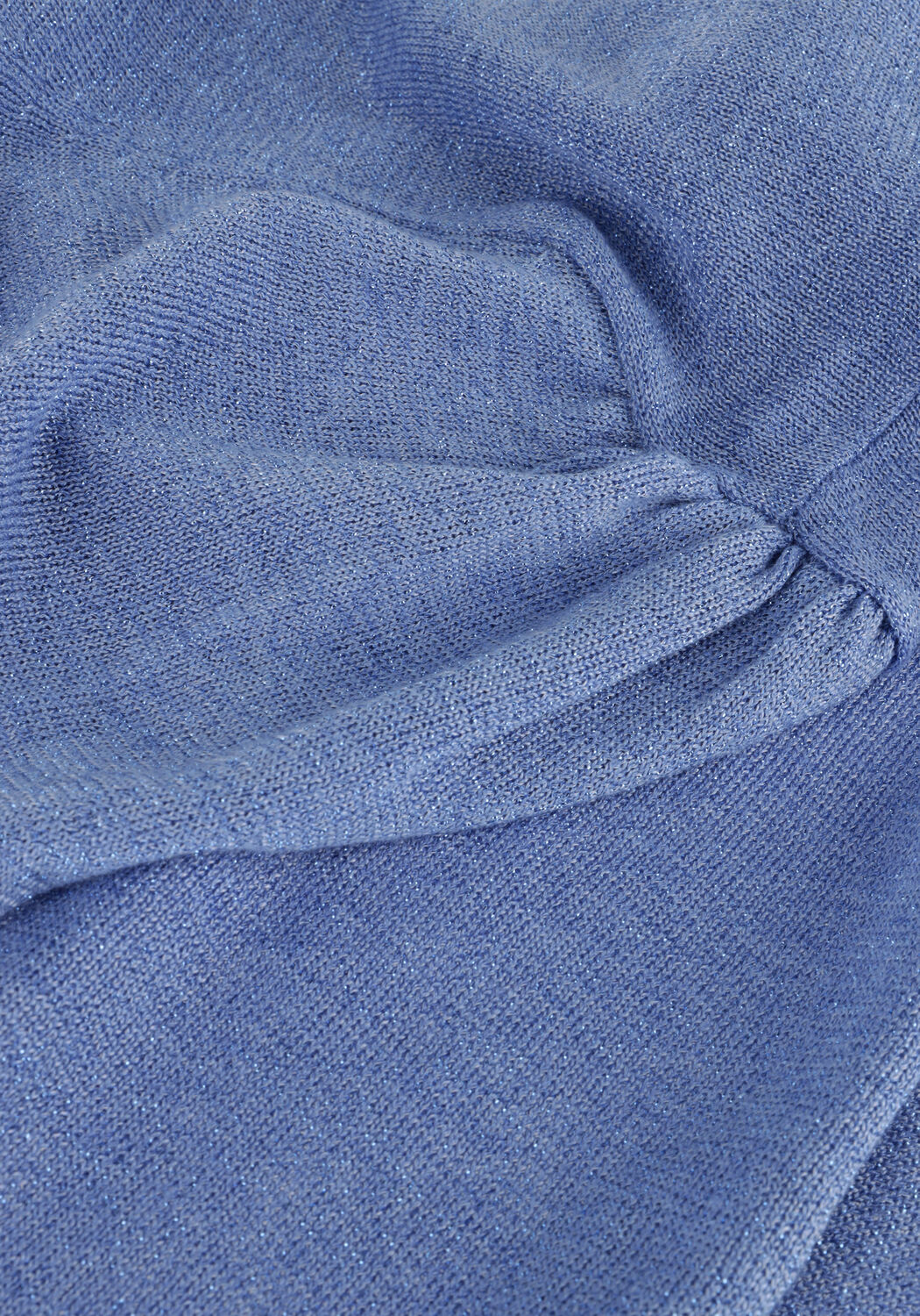 Blauwe MINUS Trui MERSIN METALLIC KNIT T-SHIRT - large