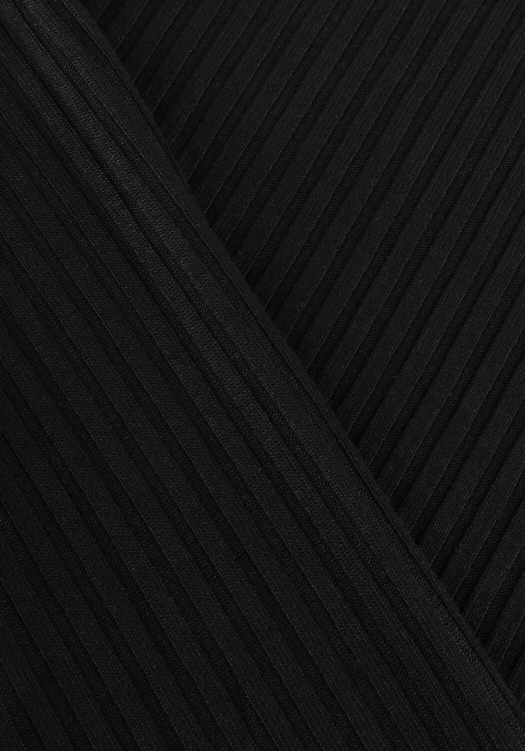 Zwarte ALIX THE LABEL Top LADIES KNITTED RIB TURTLE NECK TOP - large