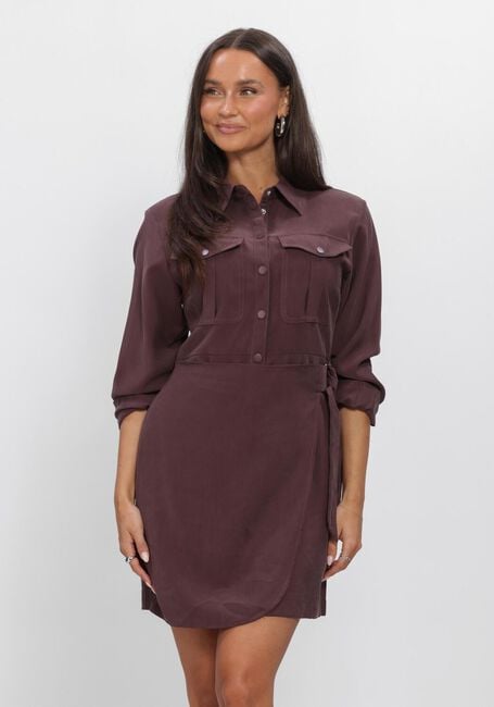 Bordeaux AAIKO Mini jurk YVEN TWILL TEN 545 - large
