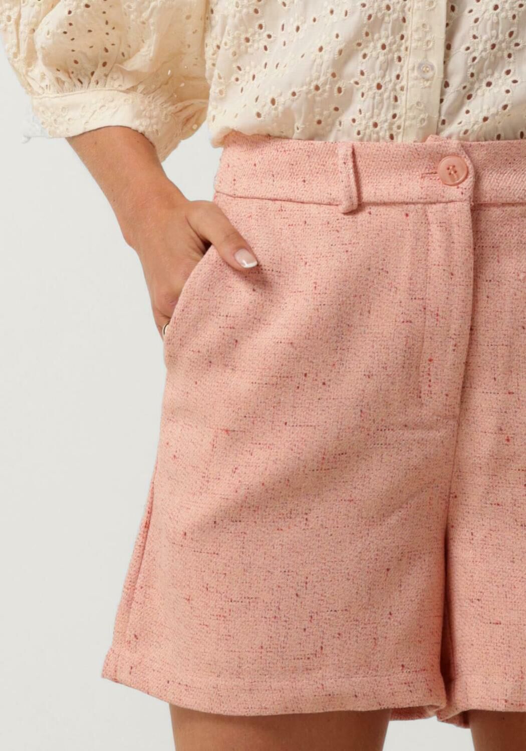 YDENCE Dames Broeken Short Saylor Perzik