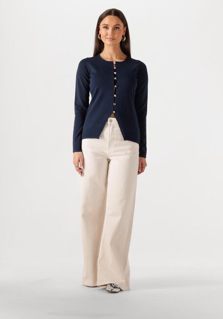 Donkerblauwe NEO NOIR Blouses TELLER KNIT BLOUSE - large