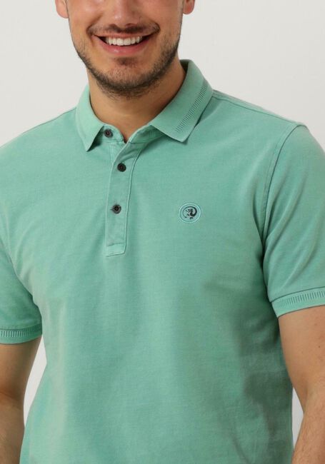 Blauwe CAST IRON Polo SHORT SLEEVE POLO COTTON GD PIQUE - large