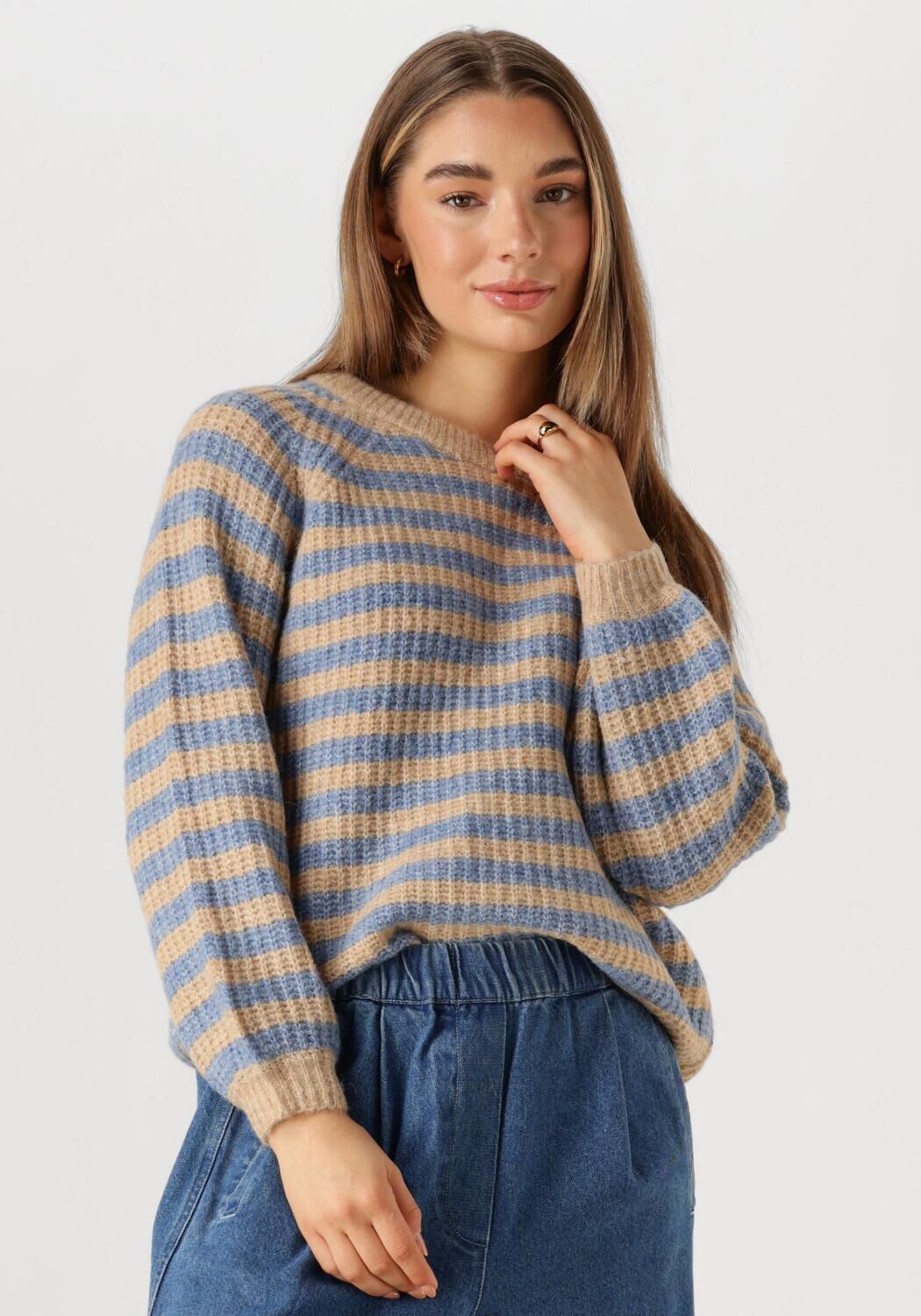 LOLLYS LAUNDRY Dames Truien & Vesten Binall Jumper Ls Lichtblauw