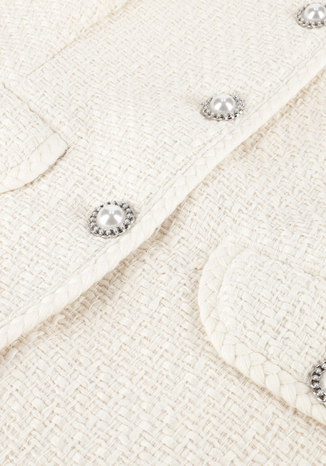 Witte NEO NOIR Blouses FAINA BOUCLE BLOUSE - large