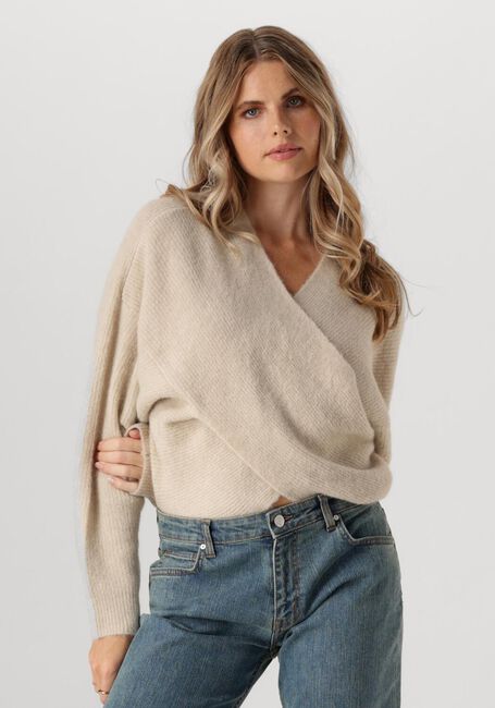 Beige MSCH COPENHAGEN Trui MSCHZINELLE HOPE WRAP PULLOVER - large