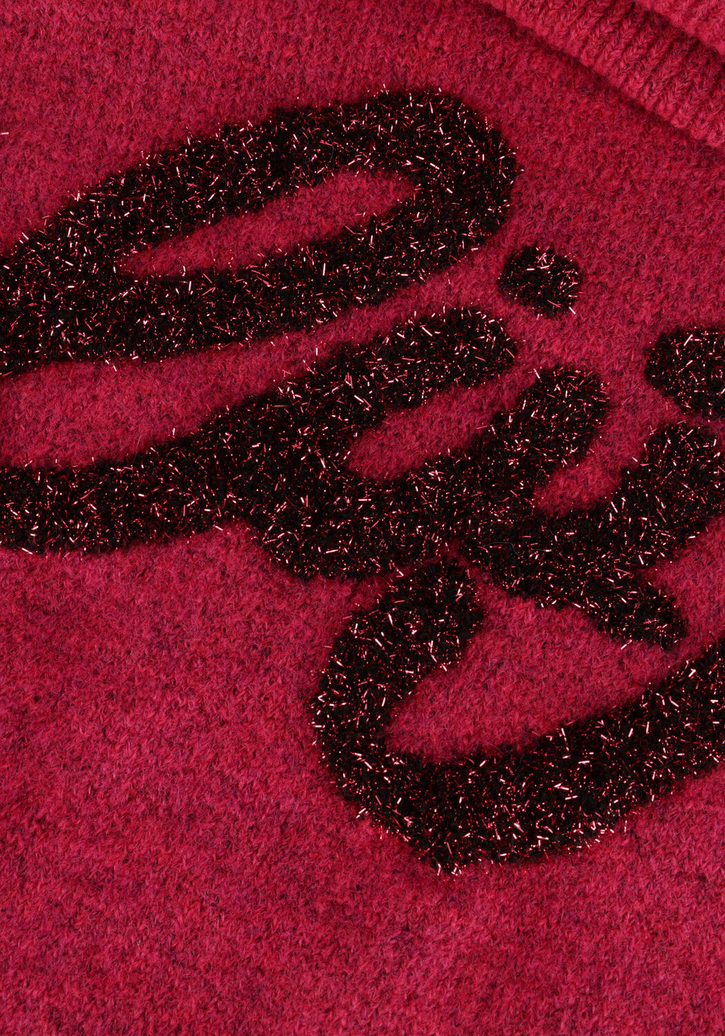 Roze LIU JO Coltrui MAGLIA CHIUSA M/L LJ LOGO GLAM - large