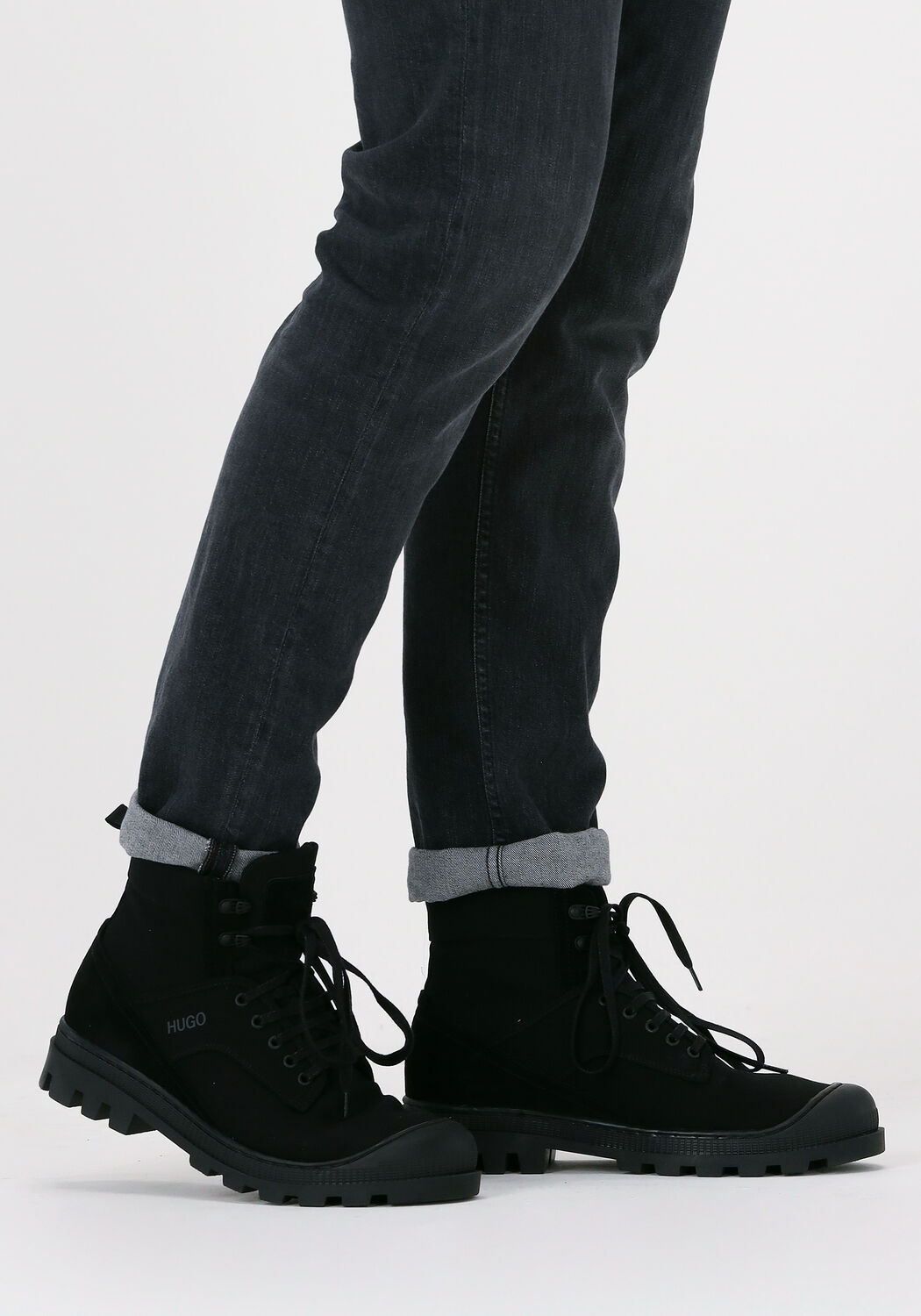 Zwarte HUGO Veterboots BUSTLER - large