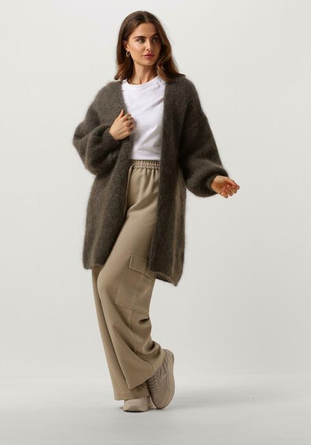Taupe AMERICAN DREAMS Vest LEE MIDI CARDIGAN Taupe AMERICAN DREAMS Vest LEE MIDI CARDIGAN - large