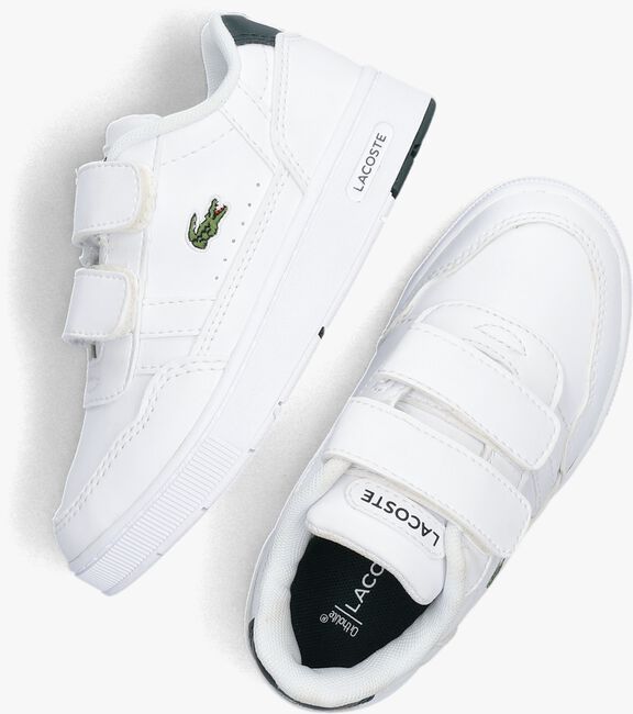 Witte LACOSTE Lage sneakers T-CLIP K - large