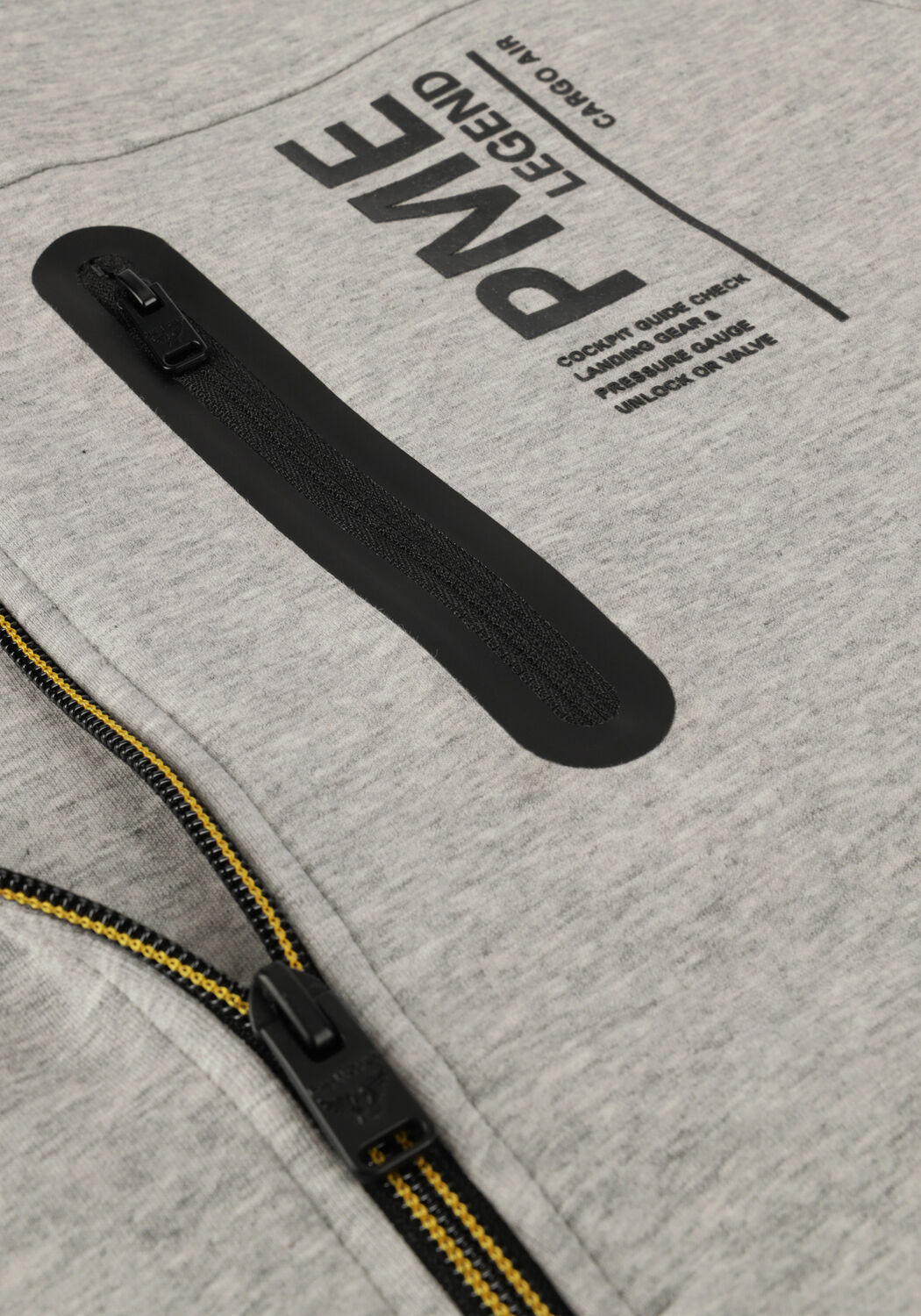 Lichtgrijze PME LEGEND Jack ZIP JACKET INTERLOCK SWEAT - large