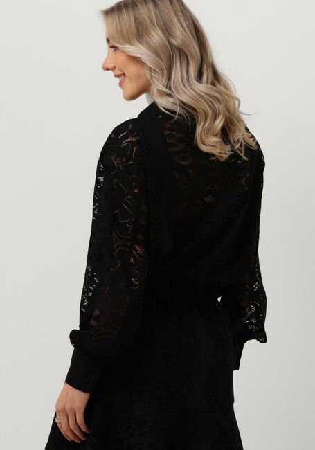 Zwarte ALIX THE LABEL Blouses LADIES KNITTED HEAVY LACE BLOUSE - large