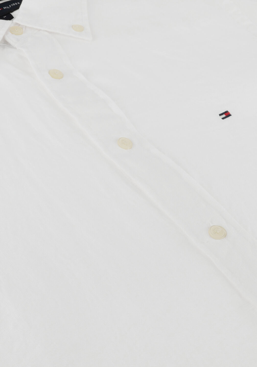 Witte TOMMY HILFIGER Casual overhemd PGMENT DYED LI SOLID RF SHIRT - large
