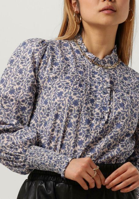 Blauwe NEO NOIR Blouses KARINA BOTANICAL BLOUSE - large