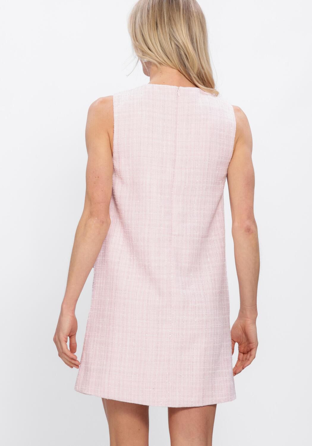 Roze Y.A.S. Jurken YASJOSE SL BOUCLE DRESS - large