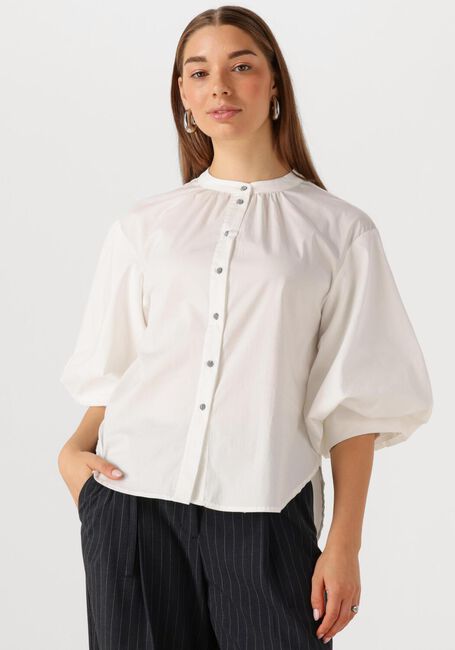 Witte SUMMUM Blouses BLOUSE COTTON STRETCH - large