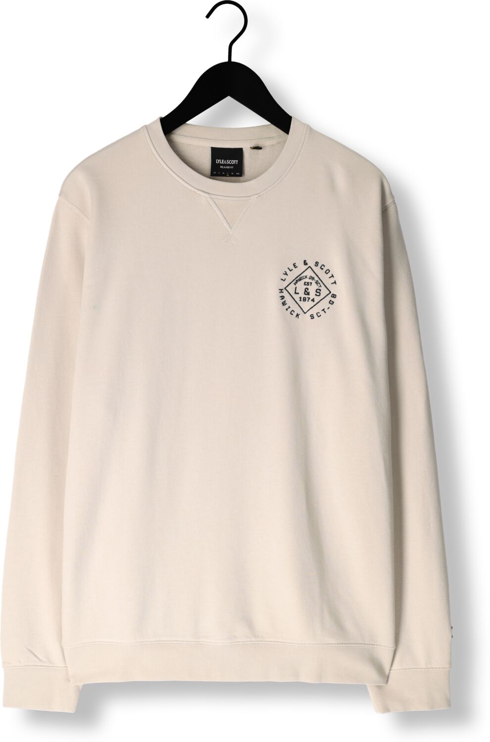 LYLE & SCOTT Heren Truien & Vesten Stamp Crew Neck Sweatshirt Beige