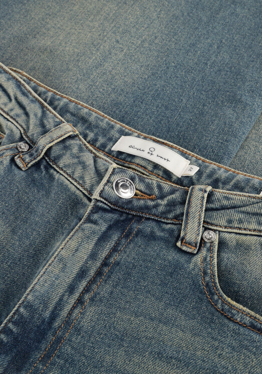 Blauwe CIRCLE OF TRUST Wide jeans HARLEY DNM - large