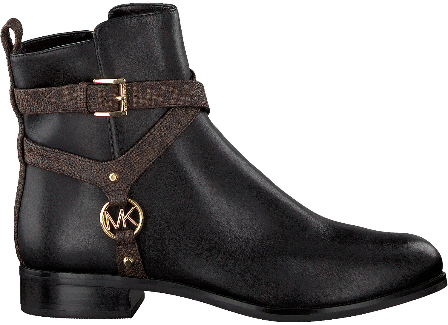 Zwarte MICHAEL KORS Enkellaarsjes PRESTON FLAT BOOTIE | Omoda Zwarte MICHAEL KORS Enkellaarsjes PRESTON BOOTIE | Omoda