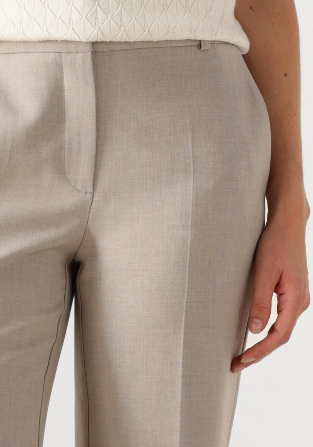 SELECTED FEMME Dames Broeken Slfrita Mw Wide Pant Beige