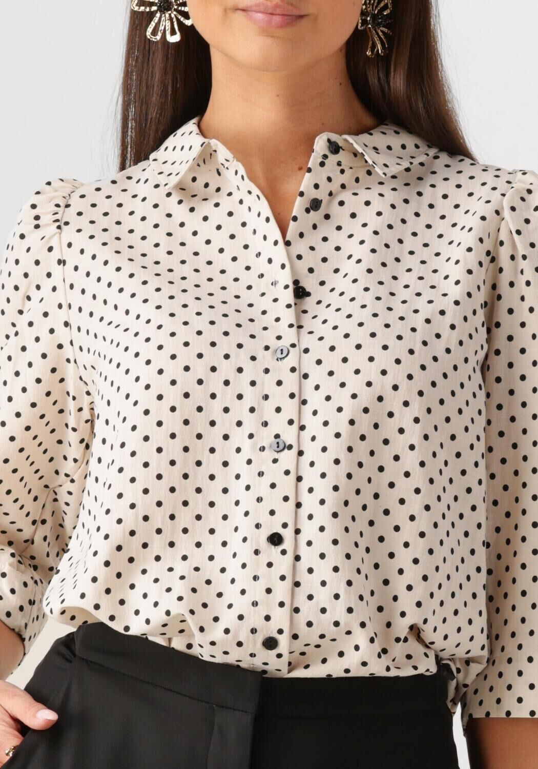 LOLLYS LAUNDRY Dames Blouses Bonoll Shirt Ss Creme