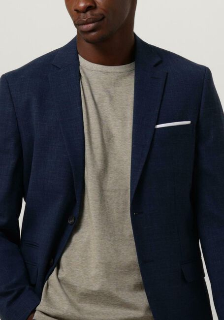 Donkerblauwe SELECTED HOMME Colberts SLHSLIM-OASIS LINEN BLZ NOOS - large