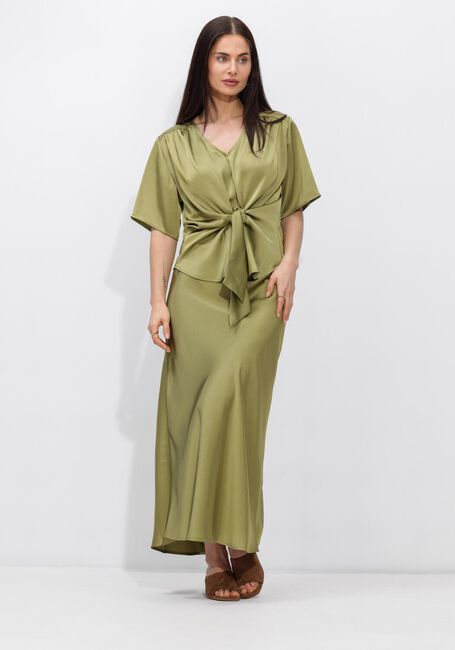 Olijf NEO NOIR Blouses CASADIA HEAVY SATEEN BLOUSE - large