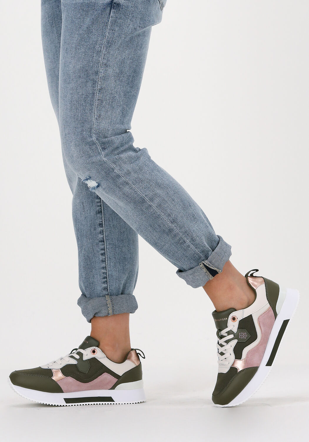 Groene TOMMY HILFIGER Lage sneakers ACTIVE CITY - large