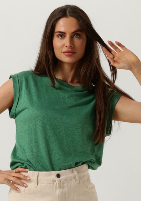 Groene BY-BAR Top THELMA LINEN TOP - large