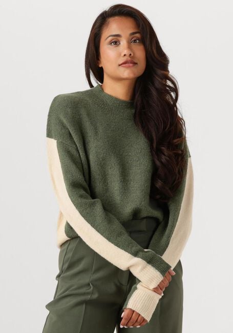 Donkergroene ANOTHER LABEL Trui EMILY KNITTED PULL L/S - large