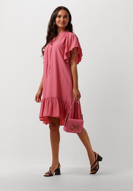 Roze CO'COUTURE Mini jurk TORA FRILL DRESS - large
