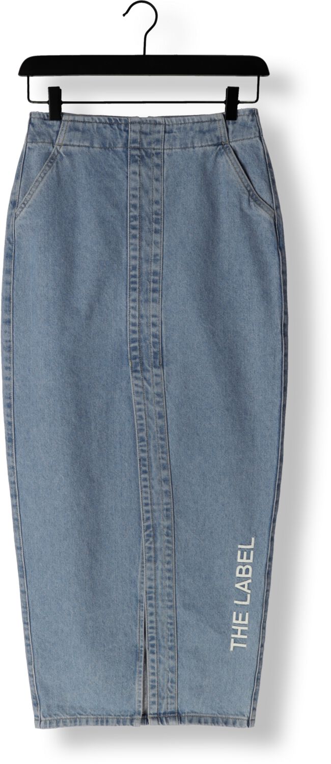 ALIX THE LABEL Dames Rokken Ladies Woven The Label Maxi Denim Skirt Blauw