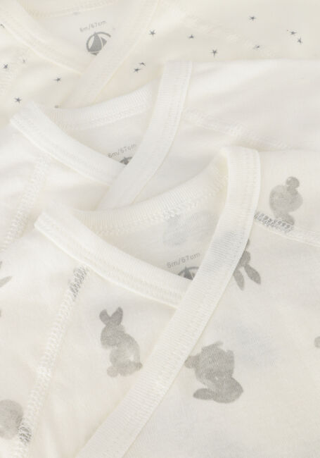 Witte PETIT BATEAU Rompers 3 BODIES NAISS MC - large
