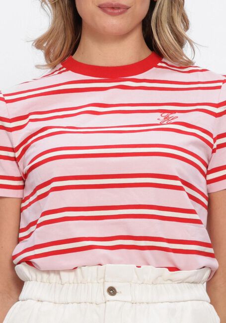 Roze TOMMY HILFIGER T-shirt TH SCRIPT REG C-NK SS TEE - large