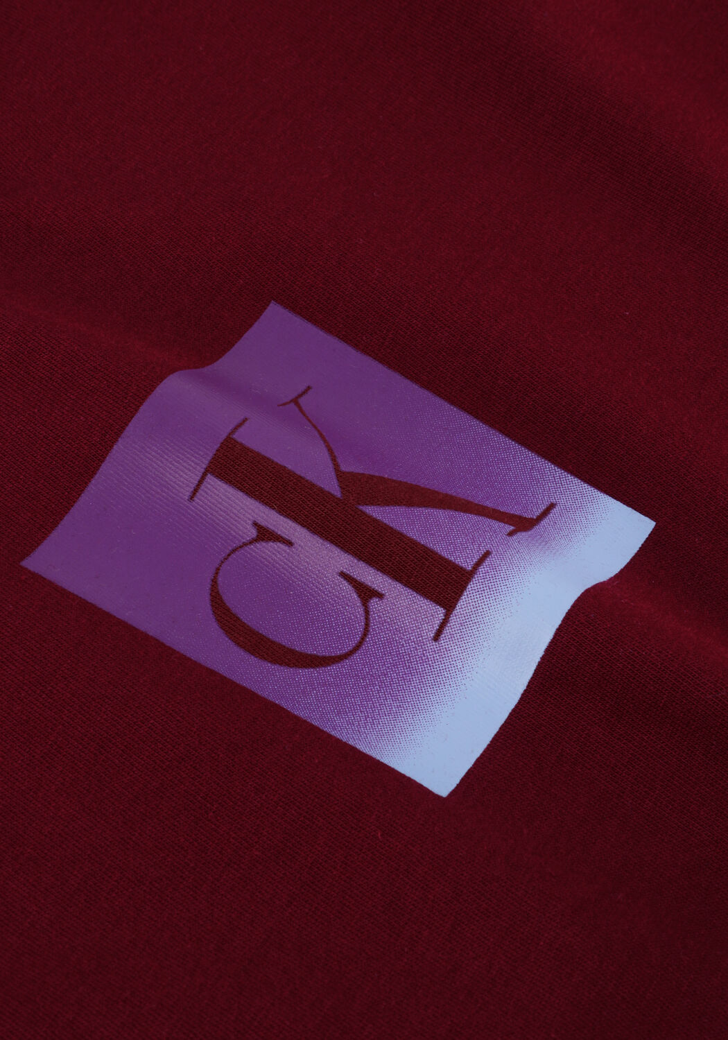 Bordeaux CALVIN KLEIN T-shirt SS CLASSIC FIT TEE - large