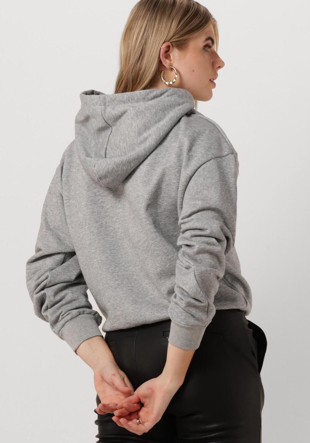 grijze co couture sweater solid choped hoodie