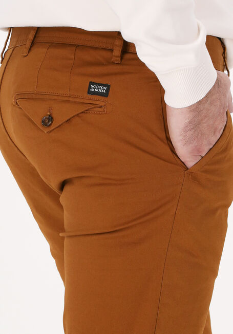Cognac SCOTCH & SODA Chino STUART REGULAR SLIM-FIT - large