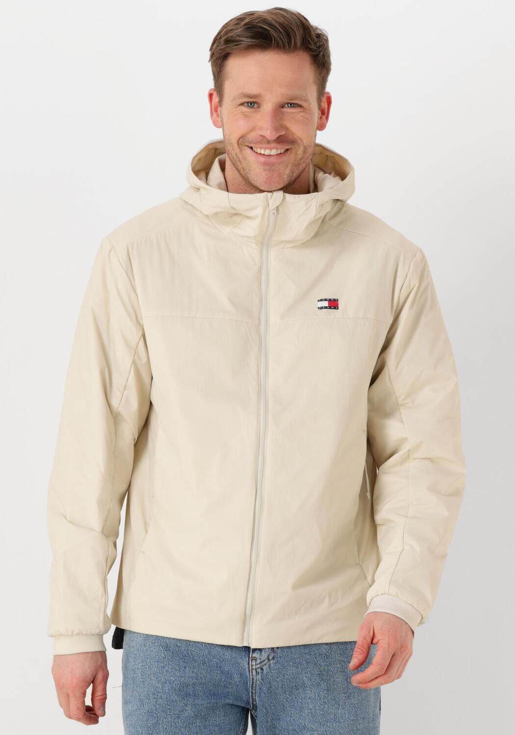 TOMMY JEANS Heren Jassen Tjm Super Lt Poly Jacket Ext Beige