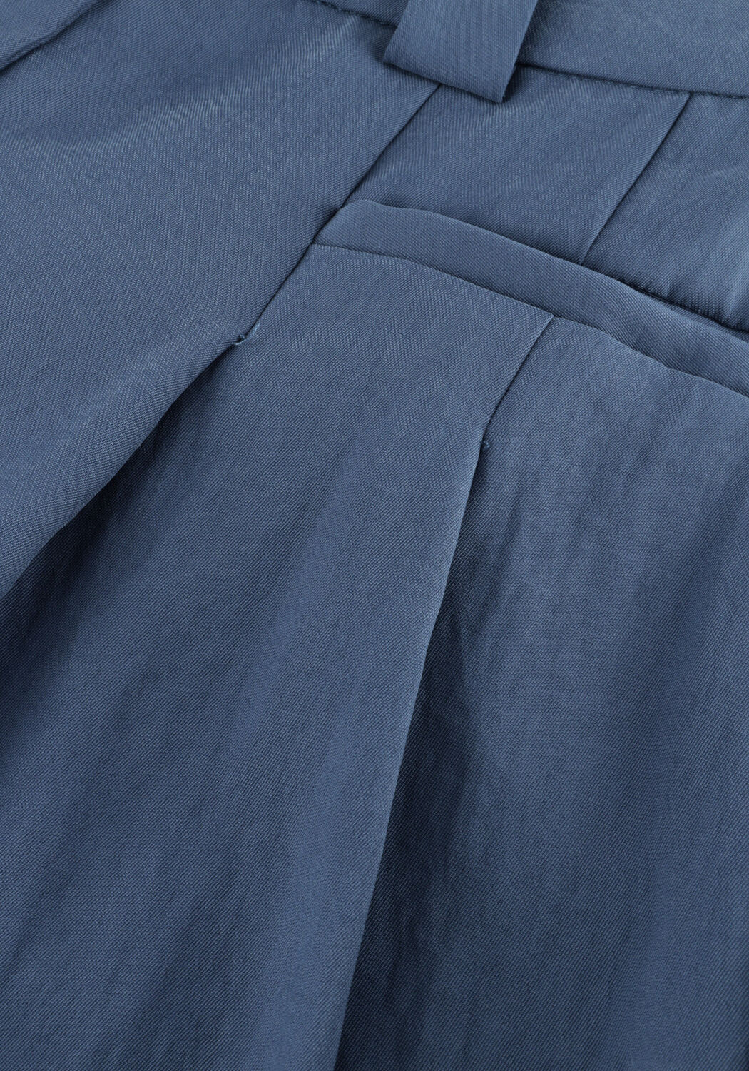 Blauwe MSCH COPENHAGEN Wijde broek MSCHFRODE HW PANTS - large