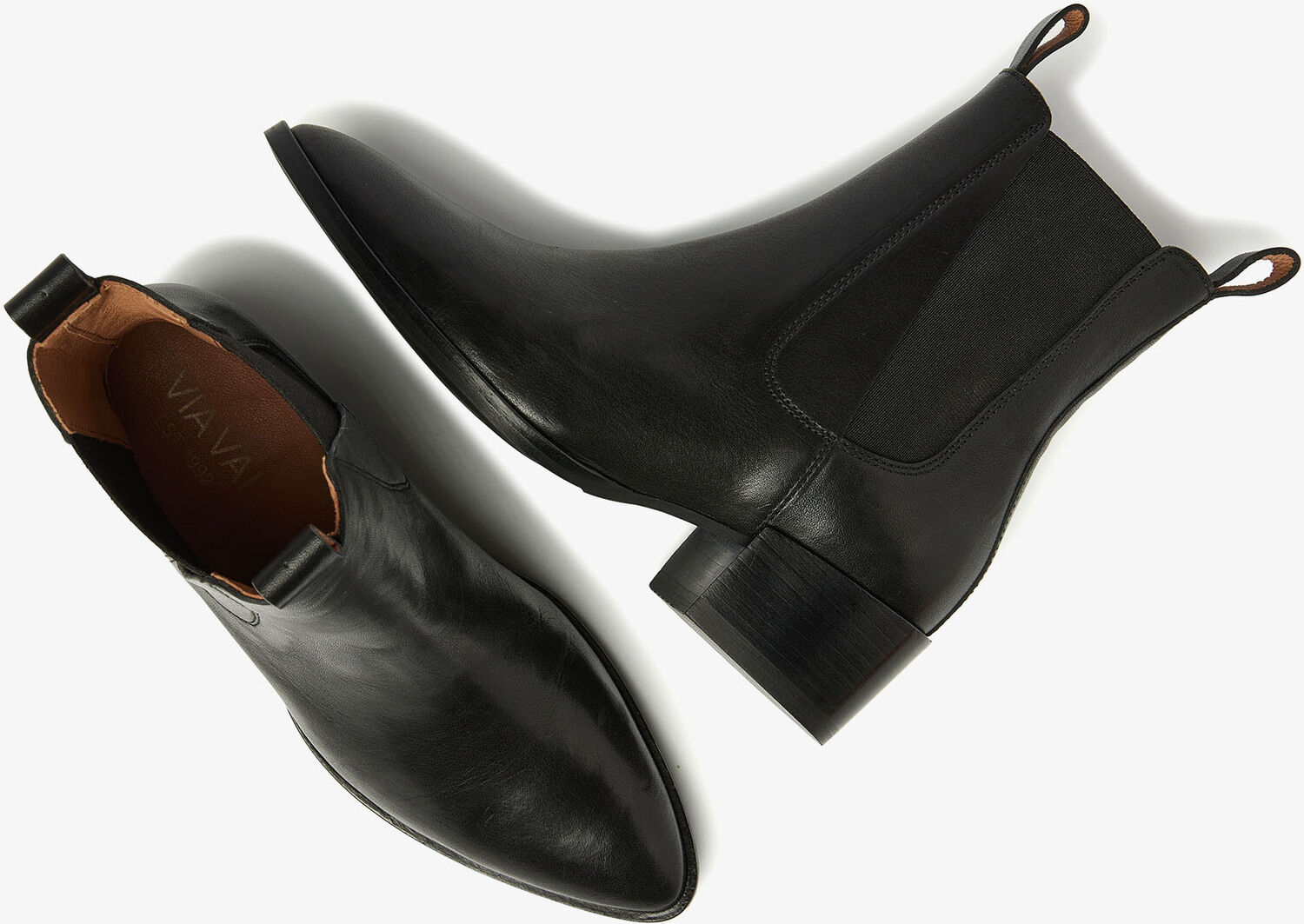 Zwarte VIA VAI Enkellaarsjes ROSE ANDREW - large