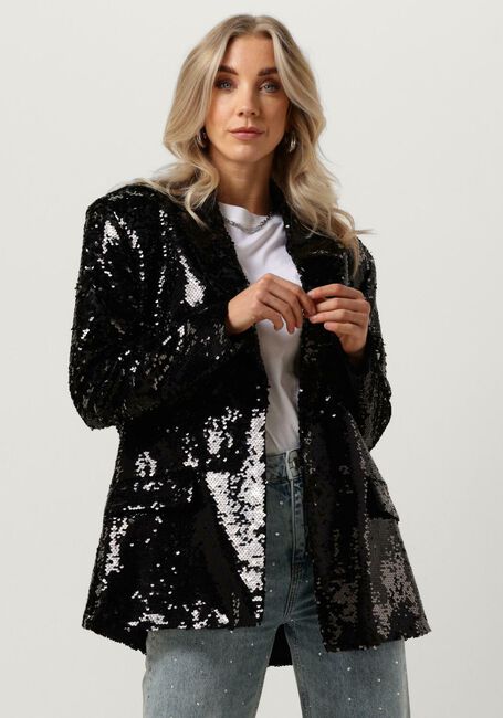 Zwarte ALIX THE LABEL Blazer LADIES WOVEN SEQUIN BLAZER - large