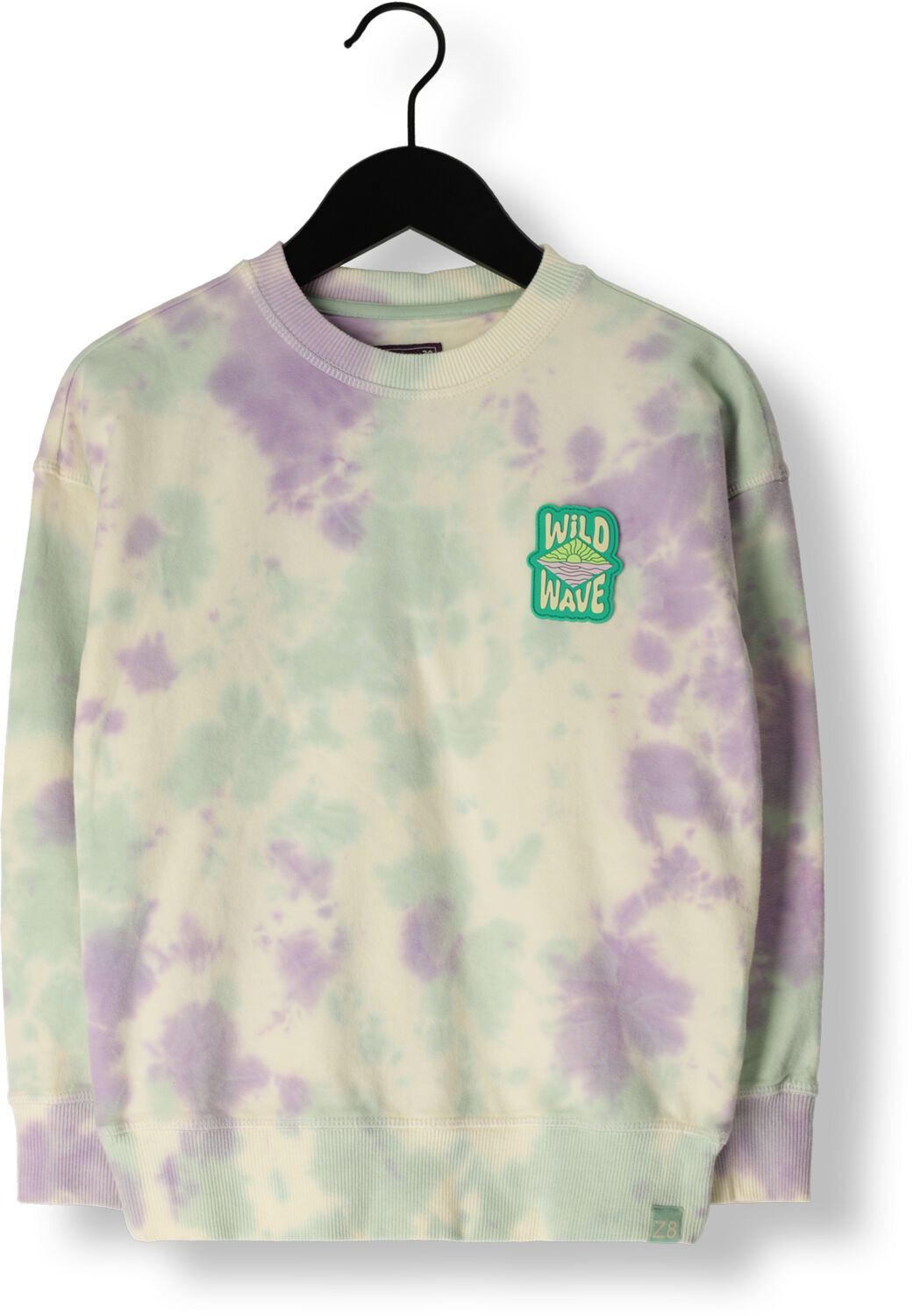 Z8 sweater Vito lila groen Paars Jongens Stretchkatoen Ronde hals Tie-dye 116 122