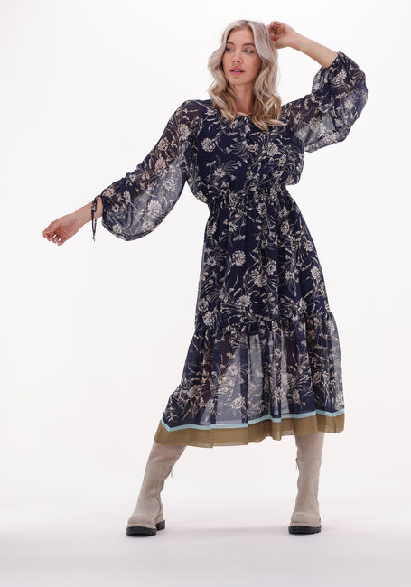 Donkerblauwe SEMICOUTURE Midi jurk Y2WS23 - large