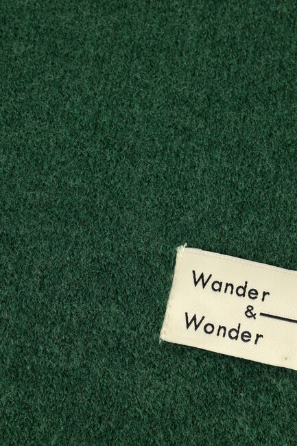 Groene WANDER & WONDER Sjaal FRINGED SCARF - large