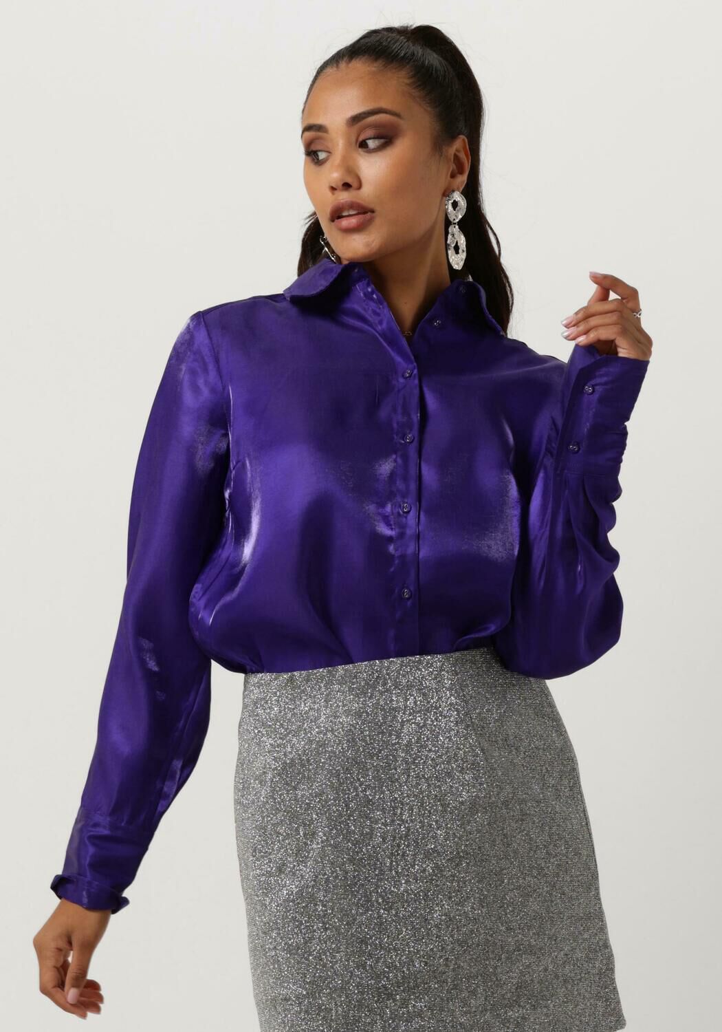 Y.A.S. Dames Blouses Yasmagnusa Ls Shirt Paars